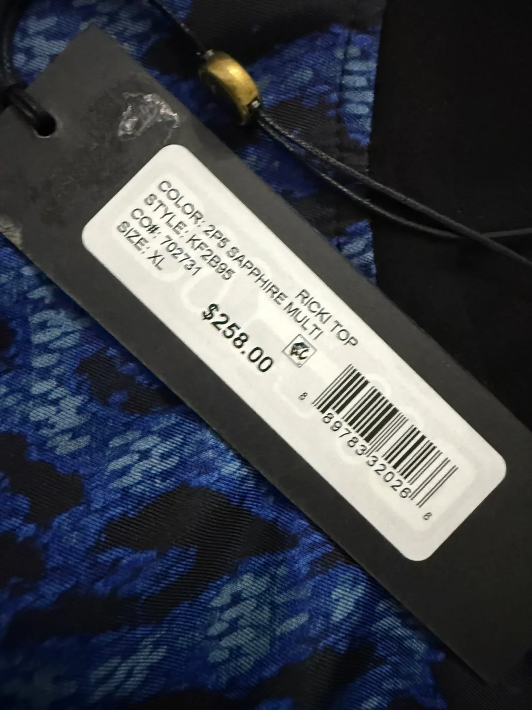 Kobi Halperin XL Blue/Black Long Sleeve Top image indicator(6)