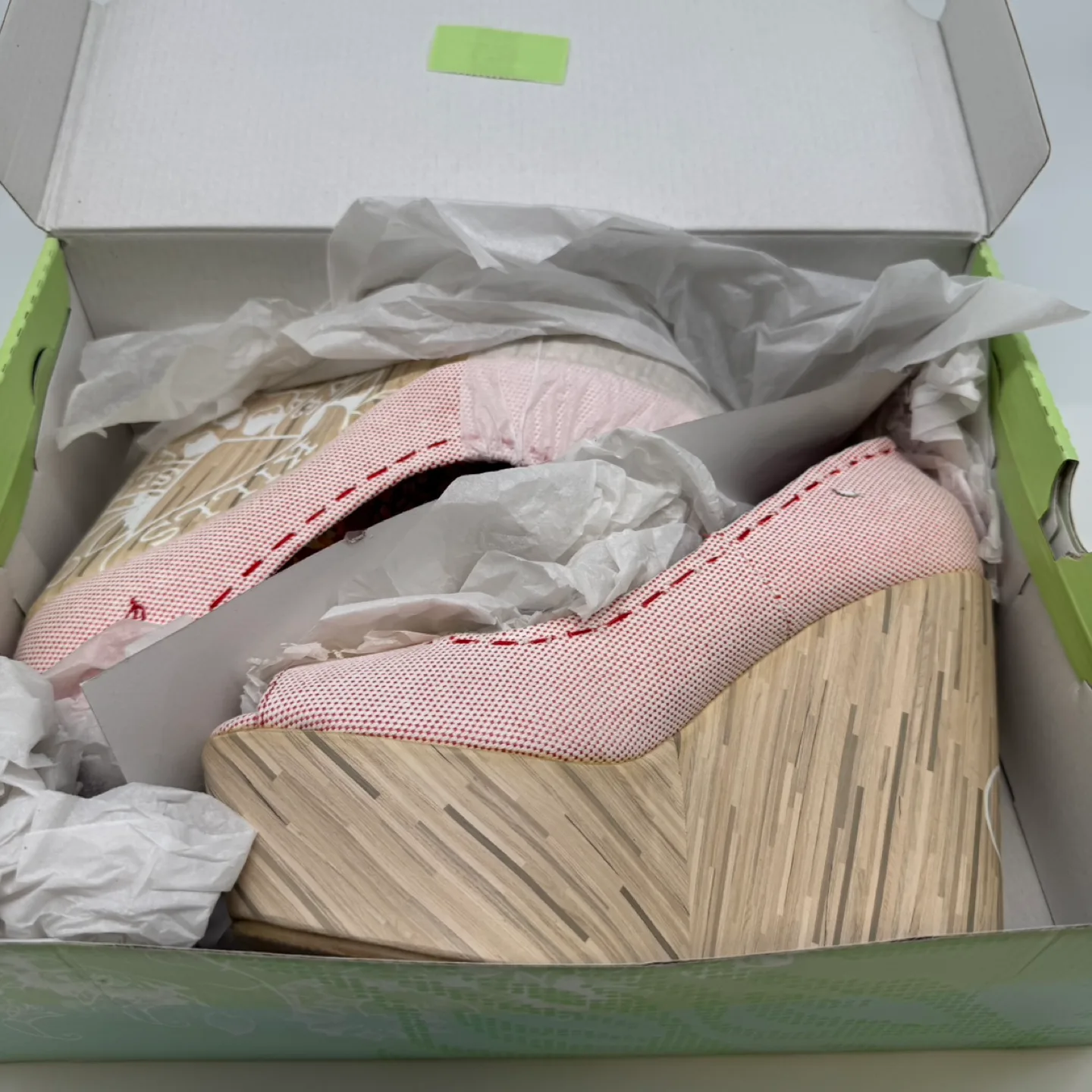 Ed Hardy Red CIRO Peep-Toe Wedge Heels – Size 9 (New) image indicator(8)