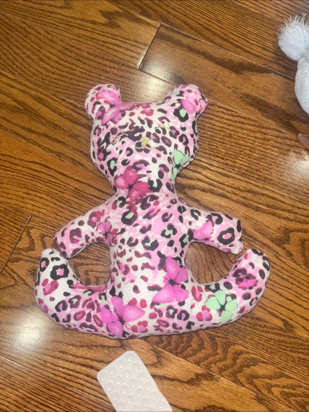 Handmade Stuffed Animal - Pink Leopard Butterfly Bear thumbnail