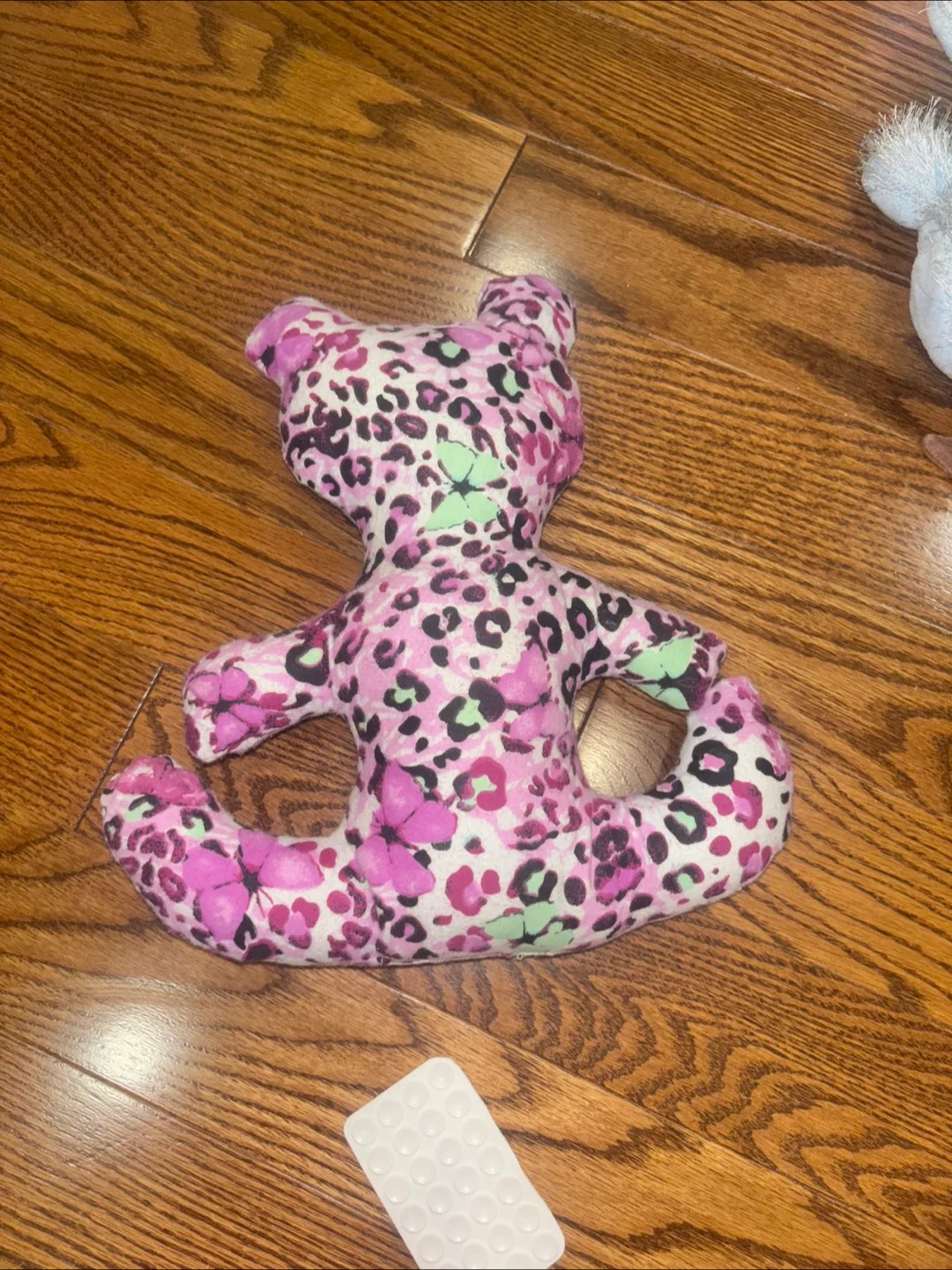 Handmade Stuffed Animal - Pink Leopard Butterfly Bear image indicator(2)