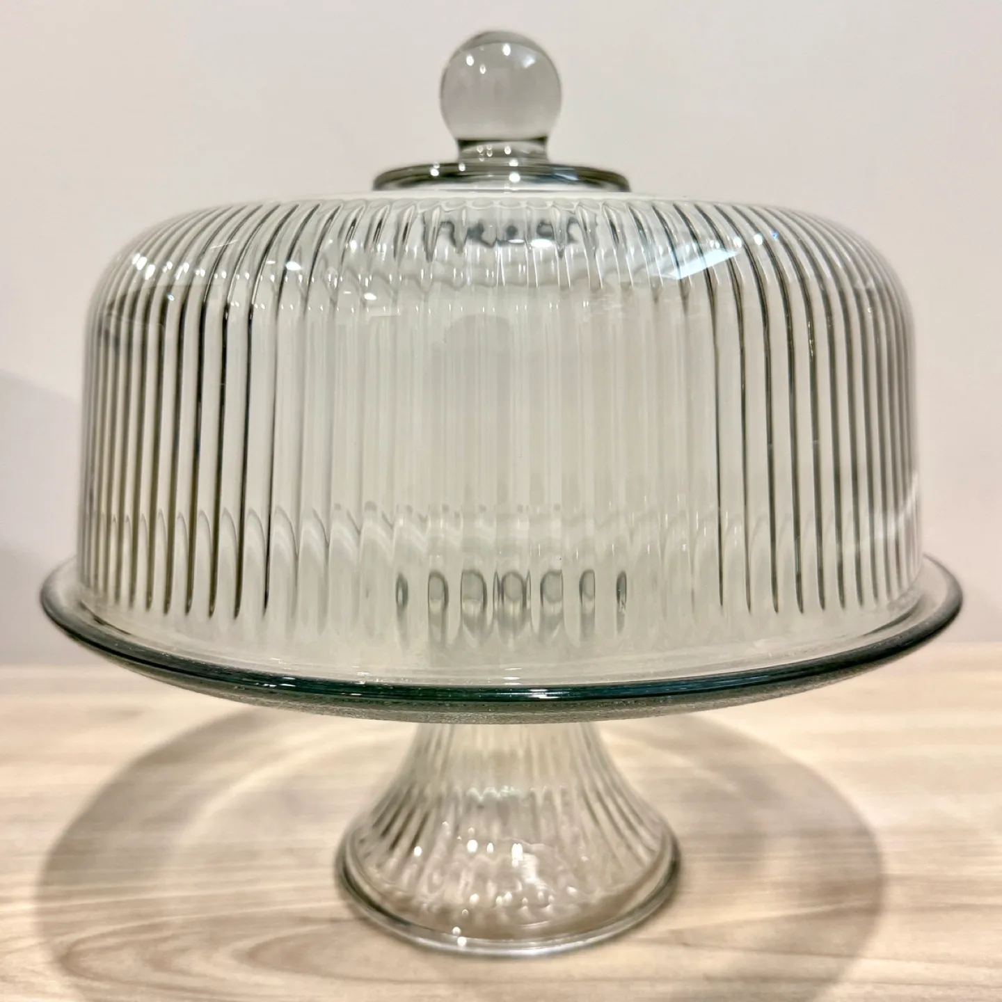 Glass Cake Stand with Dome thumbnail
