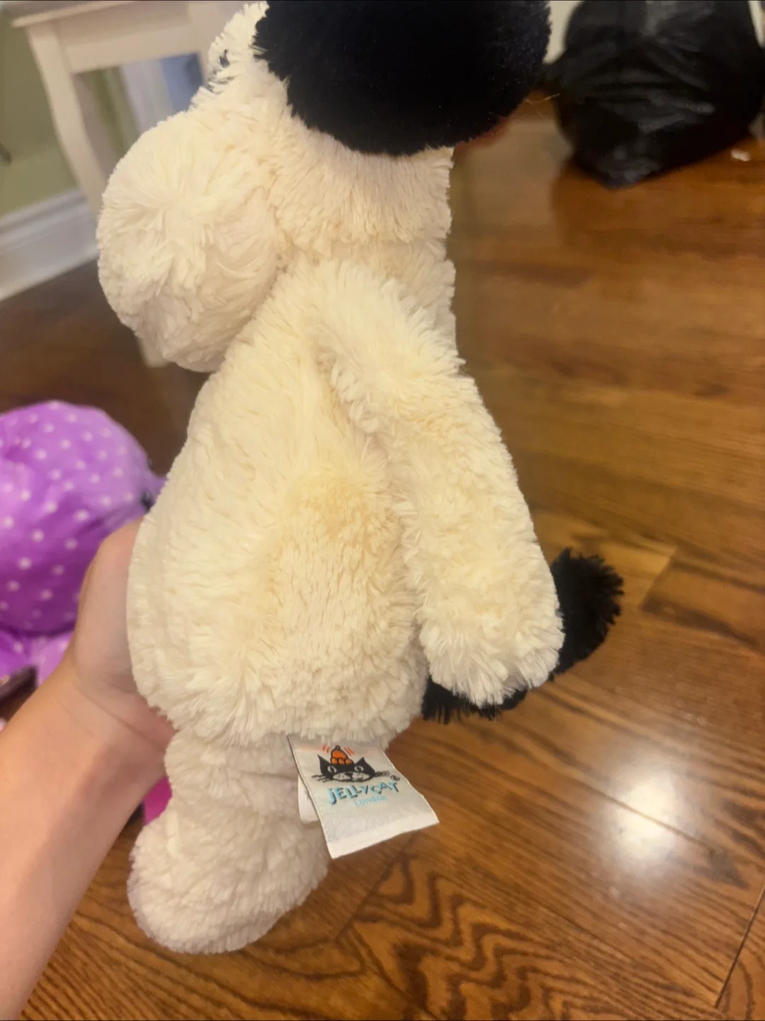 Jellycat Bashful Black & Cream Puppy Plush image indicator(2)