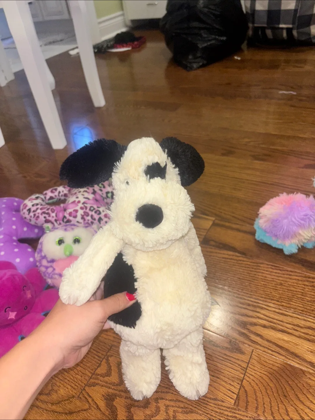 Jellycat Bashful Black & Cream Puppy Plush thumbnail