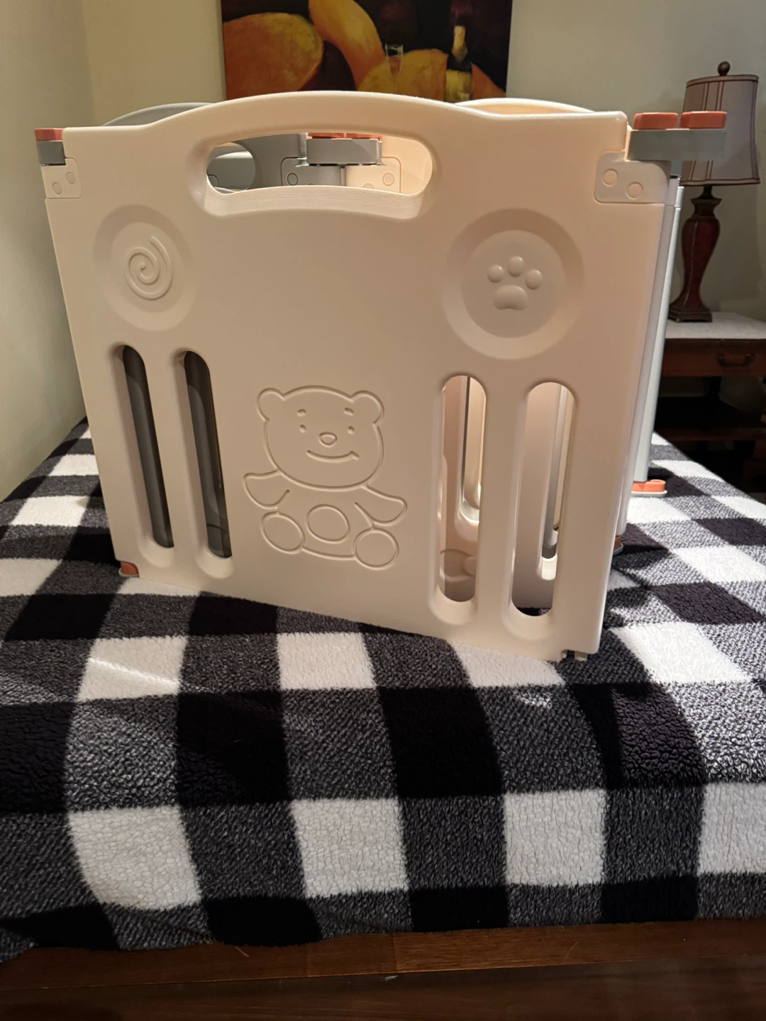 Aiden Baby Playpen - Grey & White - photo 2