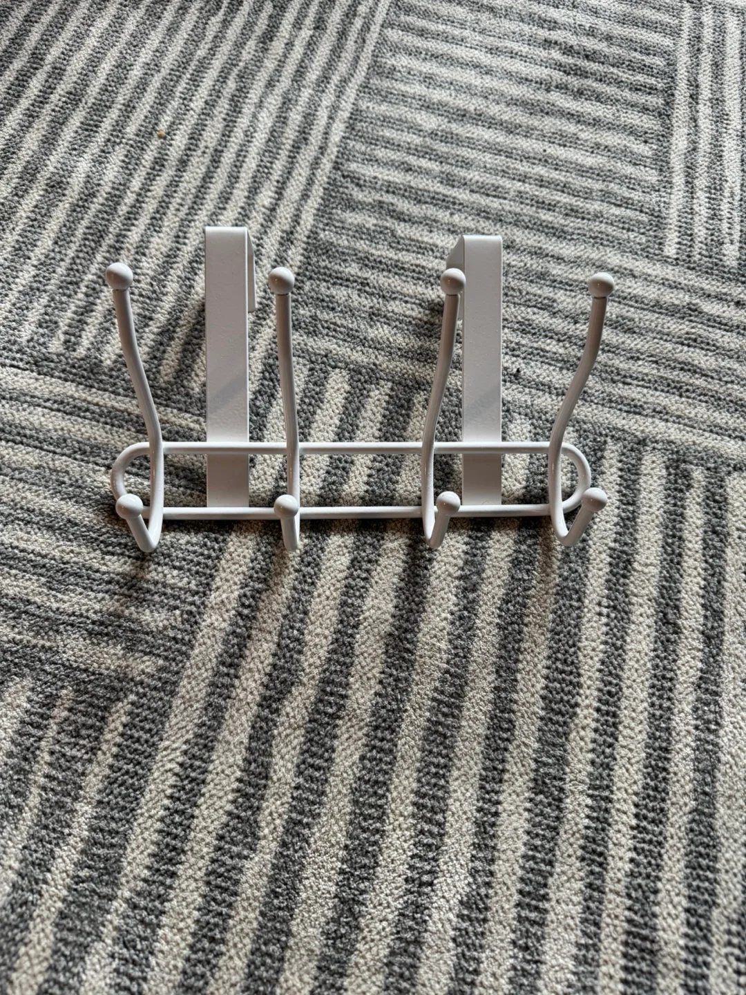 Over-the-Door Hook Racks - Black / White image indicator(4)