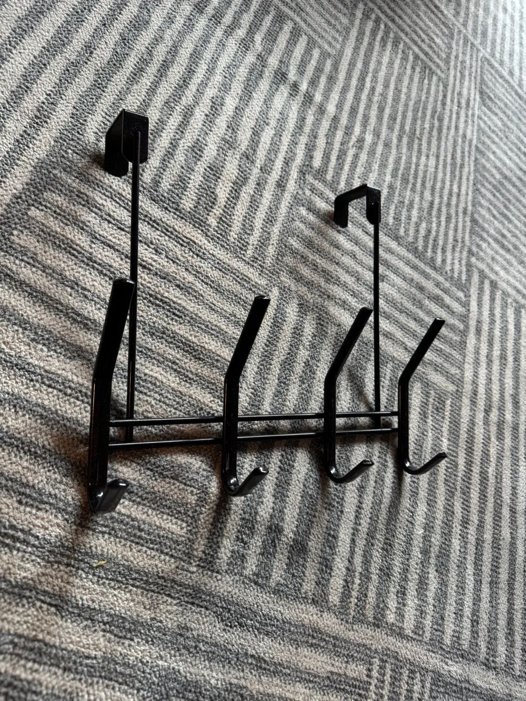 Over-the-Door Hook Racks - Black / White image indicator(3)