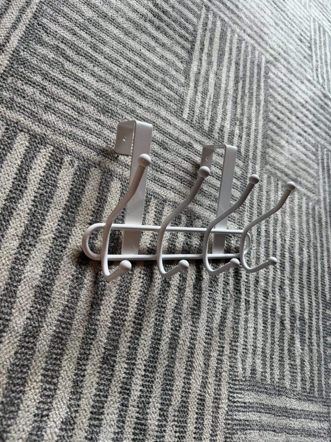 Over-the-Door Hook Racks - Black / White image indicator(5)