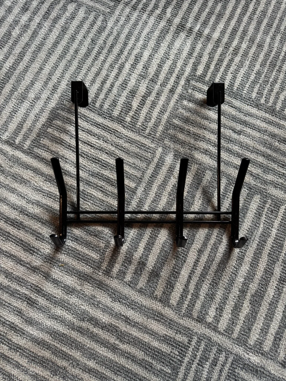 Over-the-Door Hook Racks - Black / White image indicator(2)
