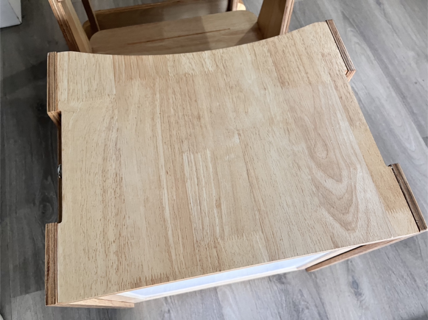 Kids toddler step stool/desk and chair with white board - photo 5