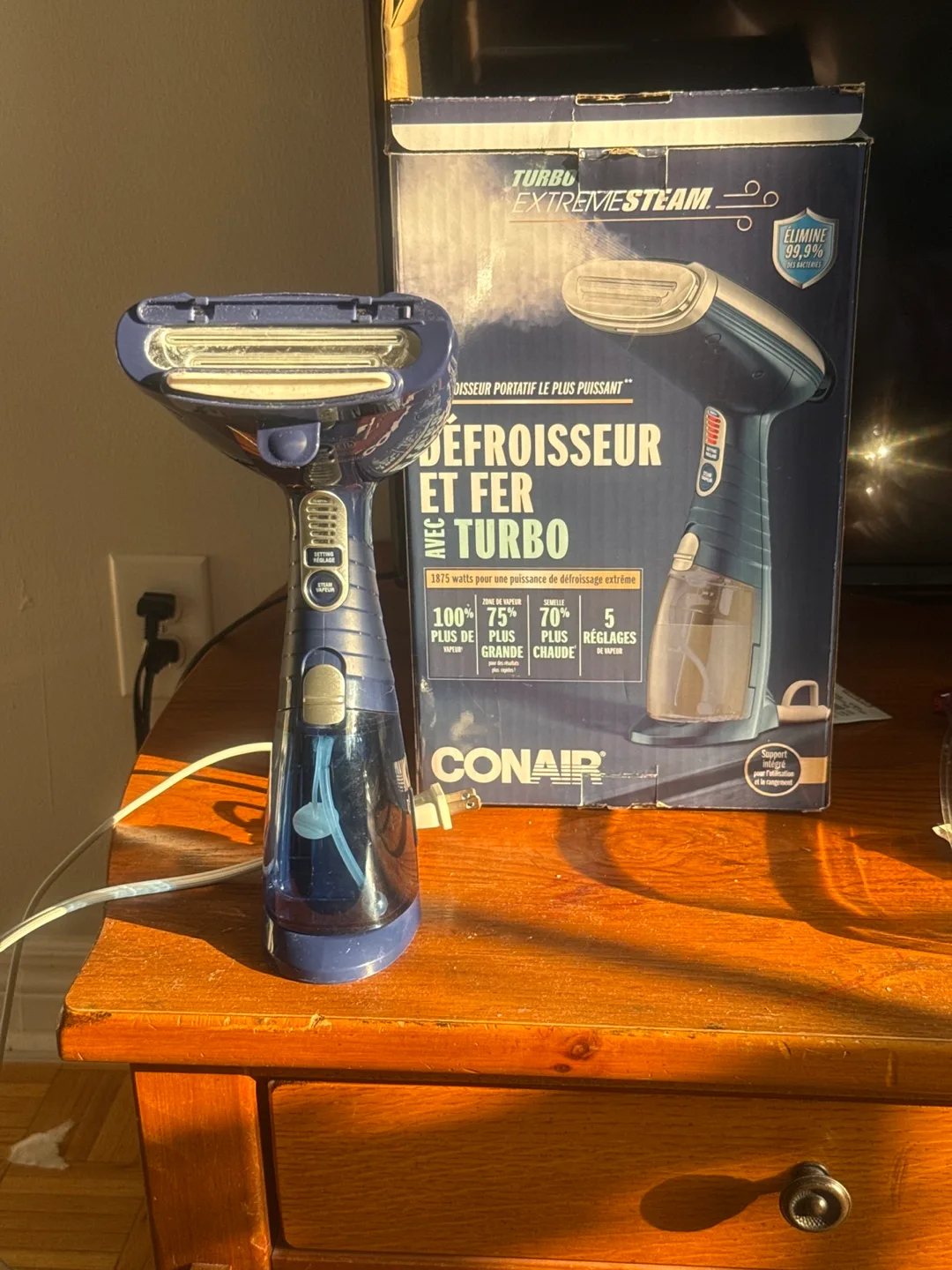 Conair Turbo ExtremeSteam Handheld Steamer thumbnail