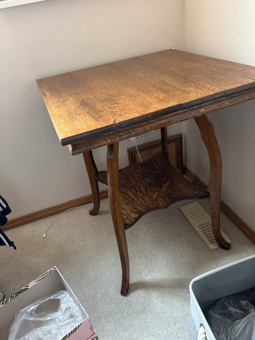 Vintage Wooden Side Table thumbnail