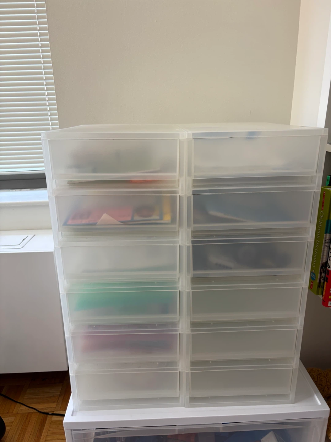 Muji Clear Plastic Storage Drawers
