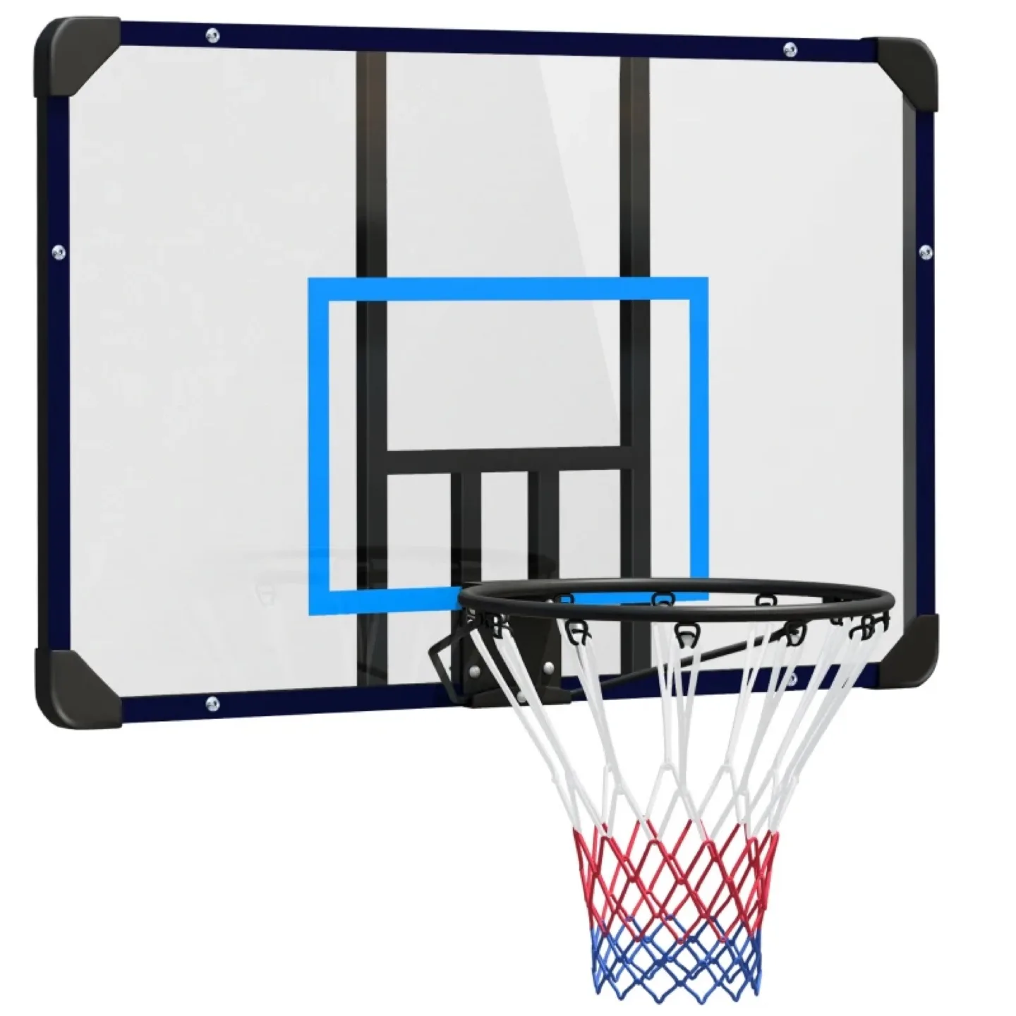 Wall Mounted Basketball Hoop,mini hoop 45" x 29" Backboard#2000 thumbnail