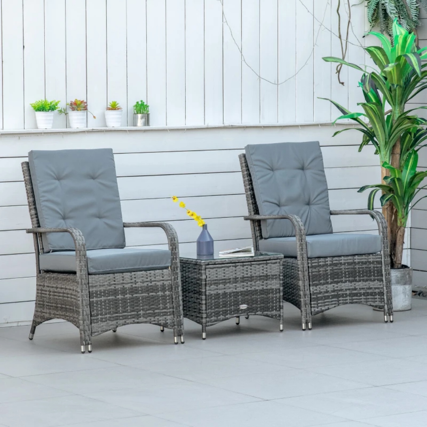 3 Piece Outdoor PE Rattan Patio Furniture Set#1967 - photo 5