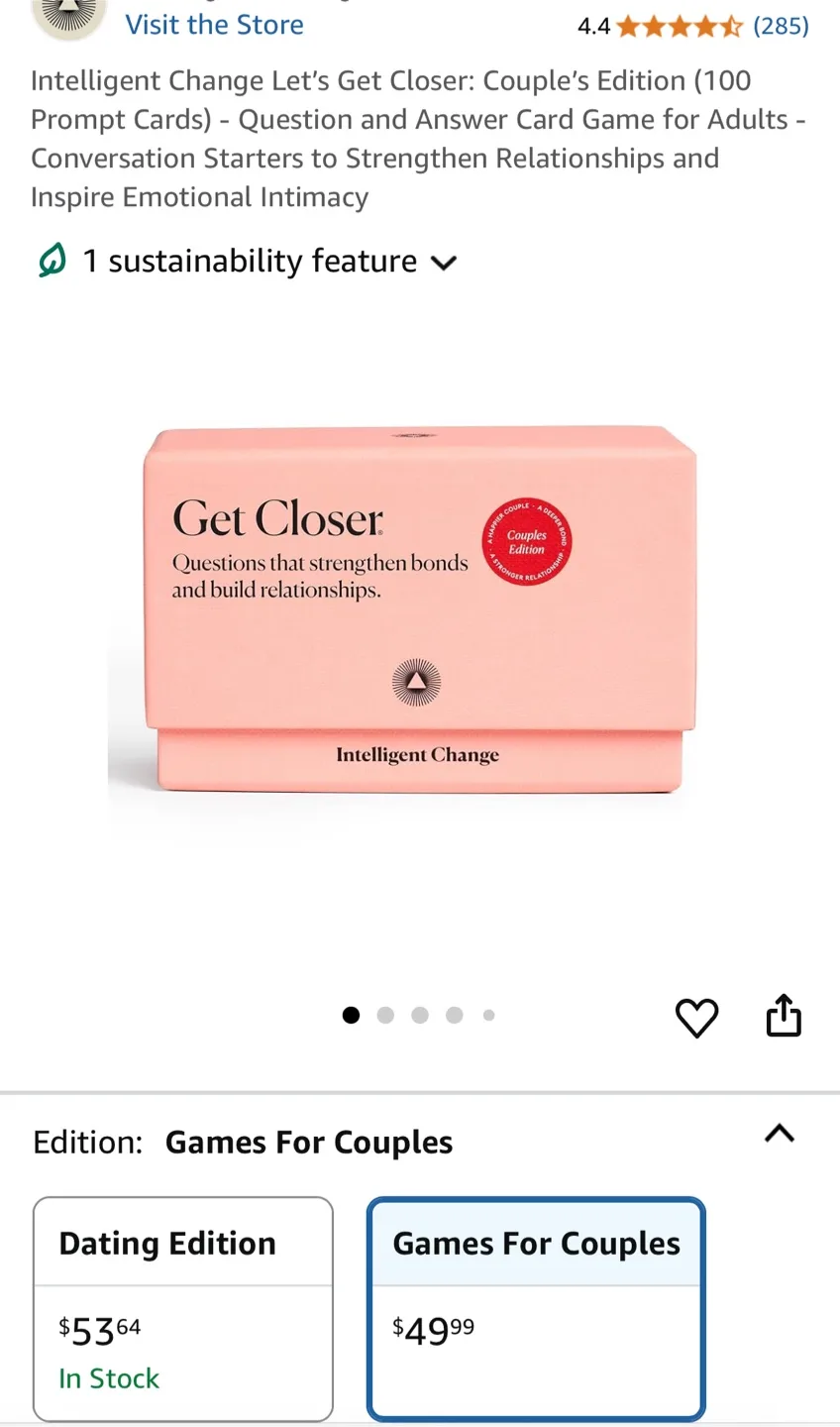 Answer This Couples Game & Intelligent Change Get Closer image indicator(4)