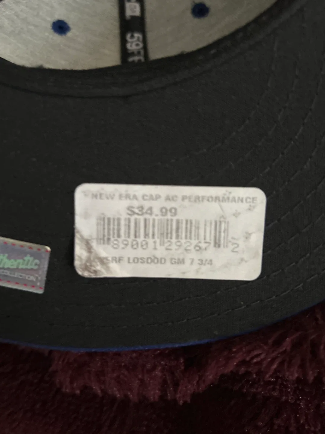 New Era Los Angeles Dodgers Cap, Size 7 3/4 image indicator(3)