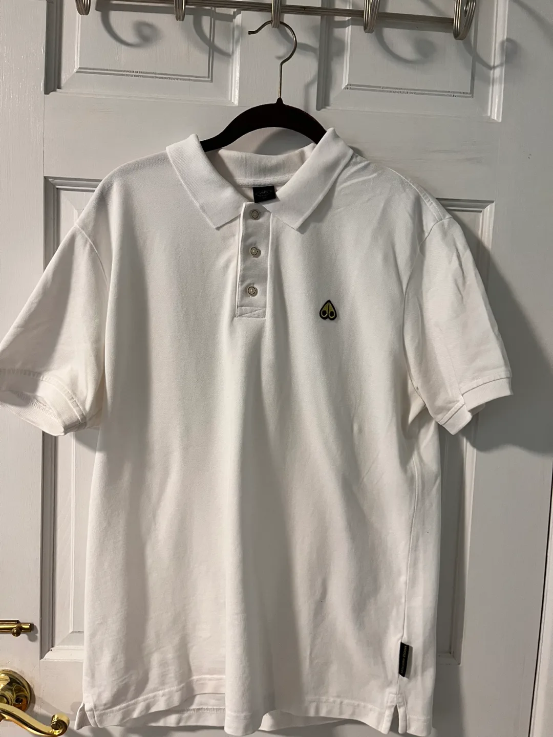 Moose Knuckles White Polo Shirt Size S image indicator(2)