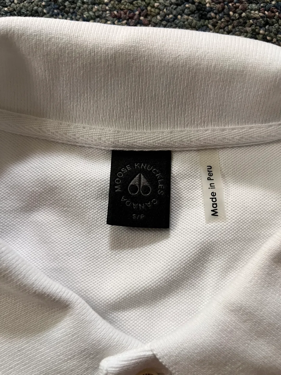 Moose Knuckles White Polo Shirt Size S image indicator(5)