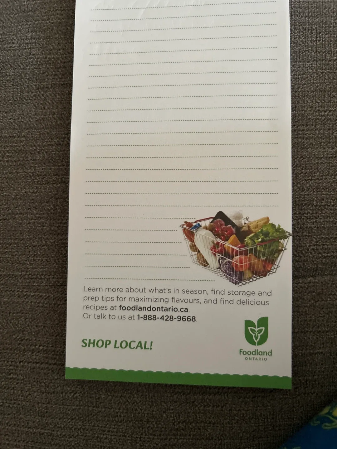 Foodland Ontario Shopping List Notepad image indicator(5)
