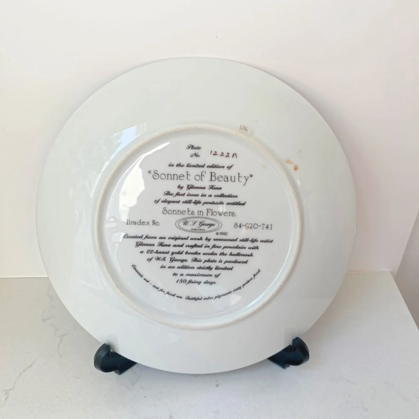 W.S. George "Sonnet of Beauty" Plate image indicator(3)