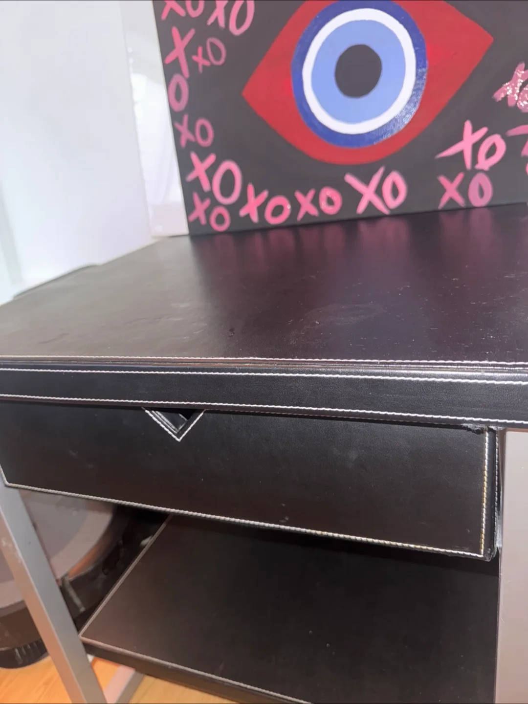 Black Side Table with Drawer image indicator(2)