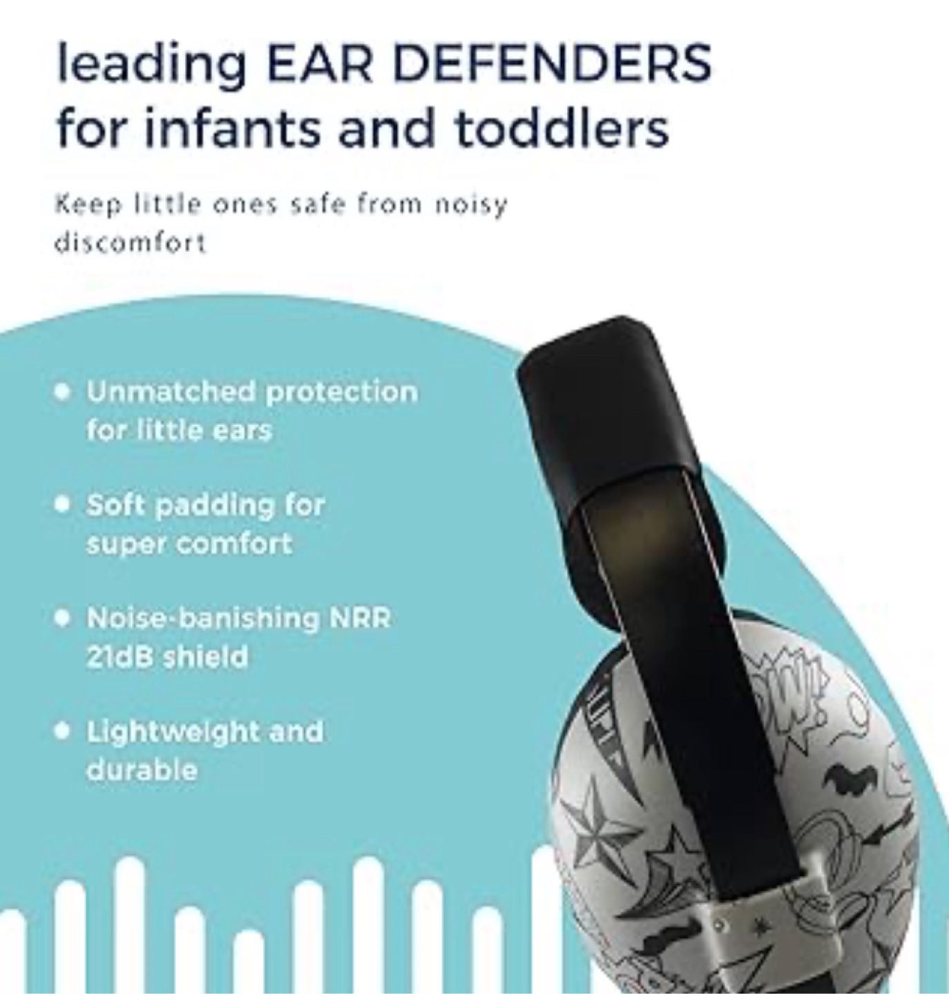 Banz Infant Ear Defenders - Graffiti Doodle - photo 3