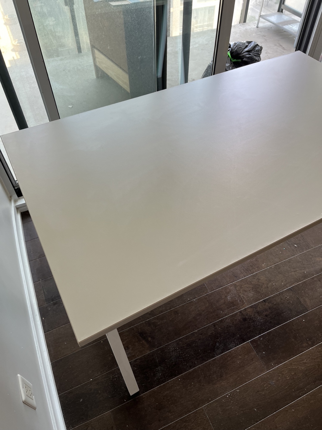 White Desk with A-Frame Legs IKEA - photo 2