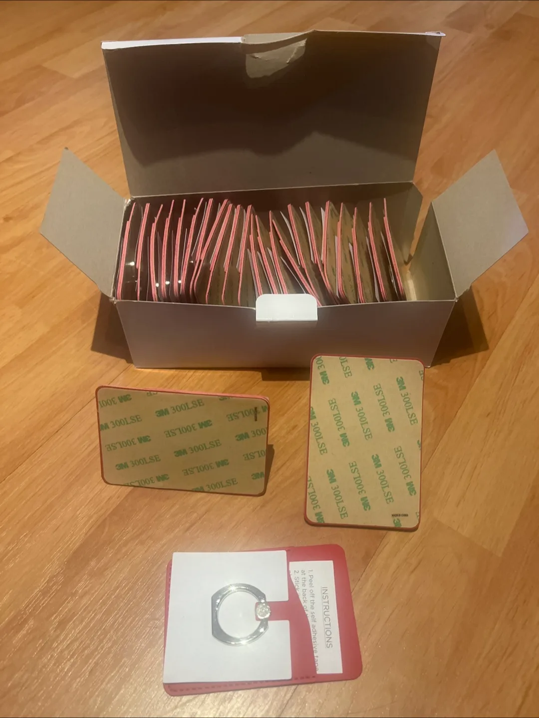 Red Phone Ring Holder with Adhesive Back thumbnail