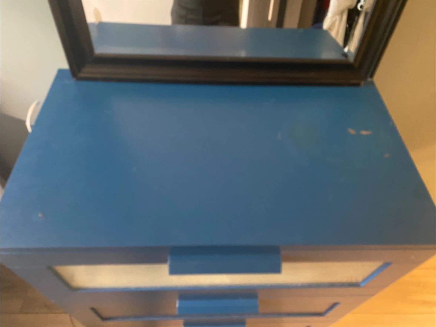 Blue 3-Drawer Dresser - photo 3