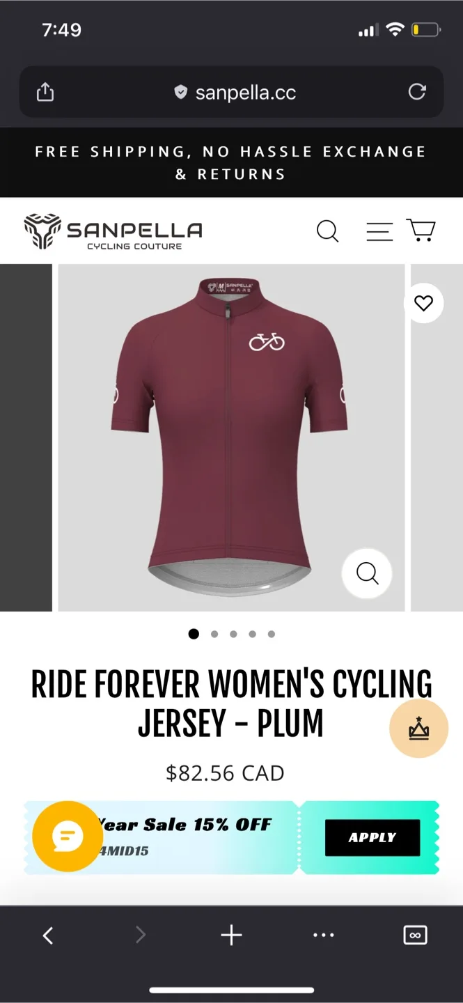 Sanpella Cycling Jersey & Shorts Burgundy/Plum thumbnail