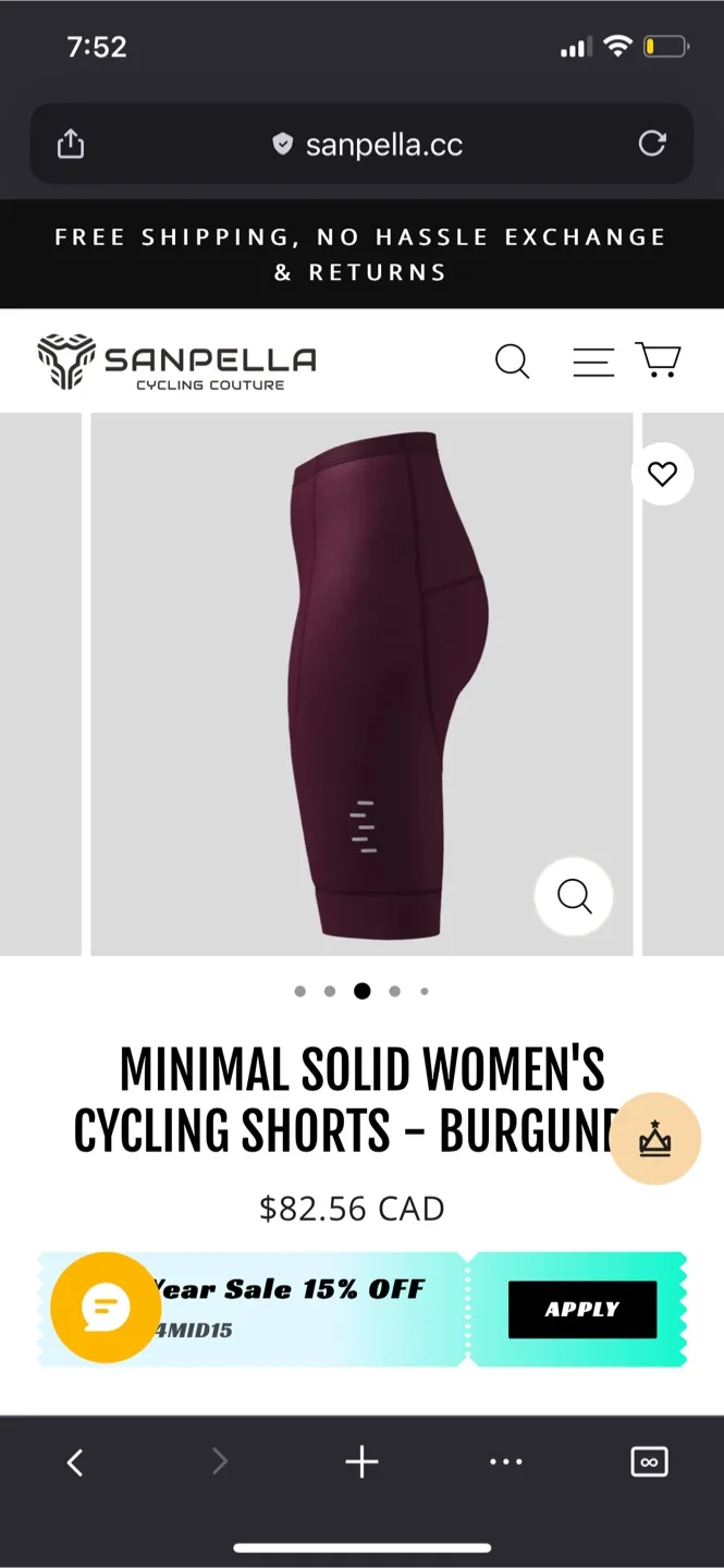 Sanpella Cycling Jersey & Shorts Burgundy/Plum image indicator(6)