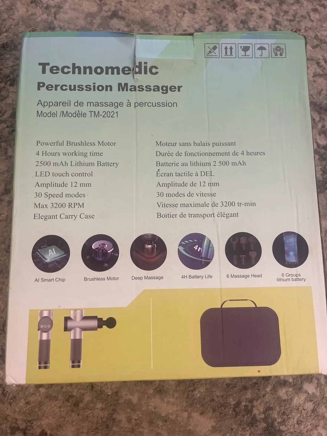 Technomedic Percussion Massager TM-2021 image indicator(2)