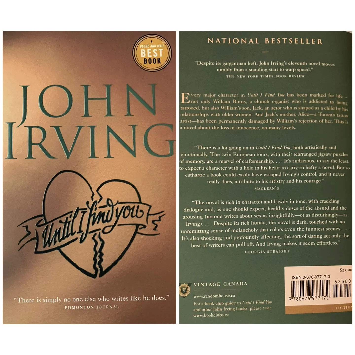 (Book) “Until I Find You” by John Irving thumbnail