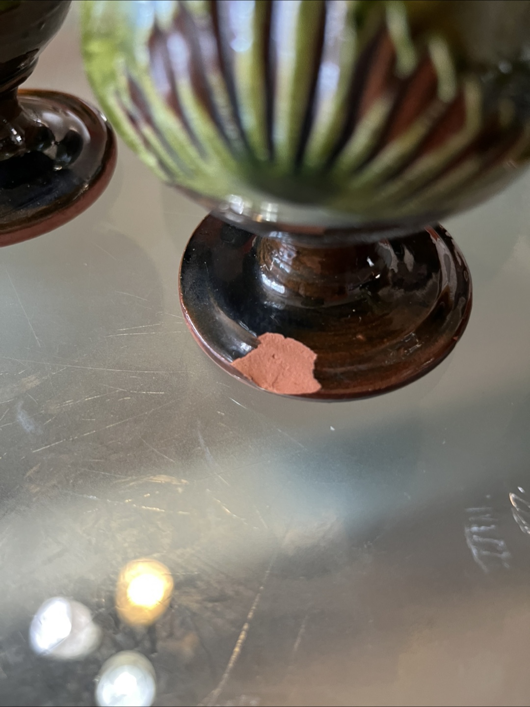 Moroccan clay water pitcher with cups. - photo 3