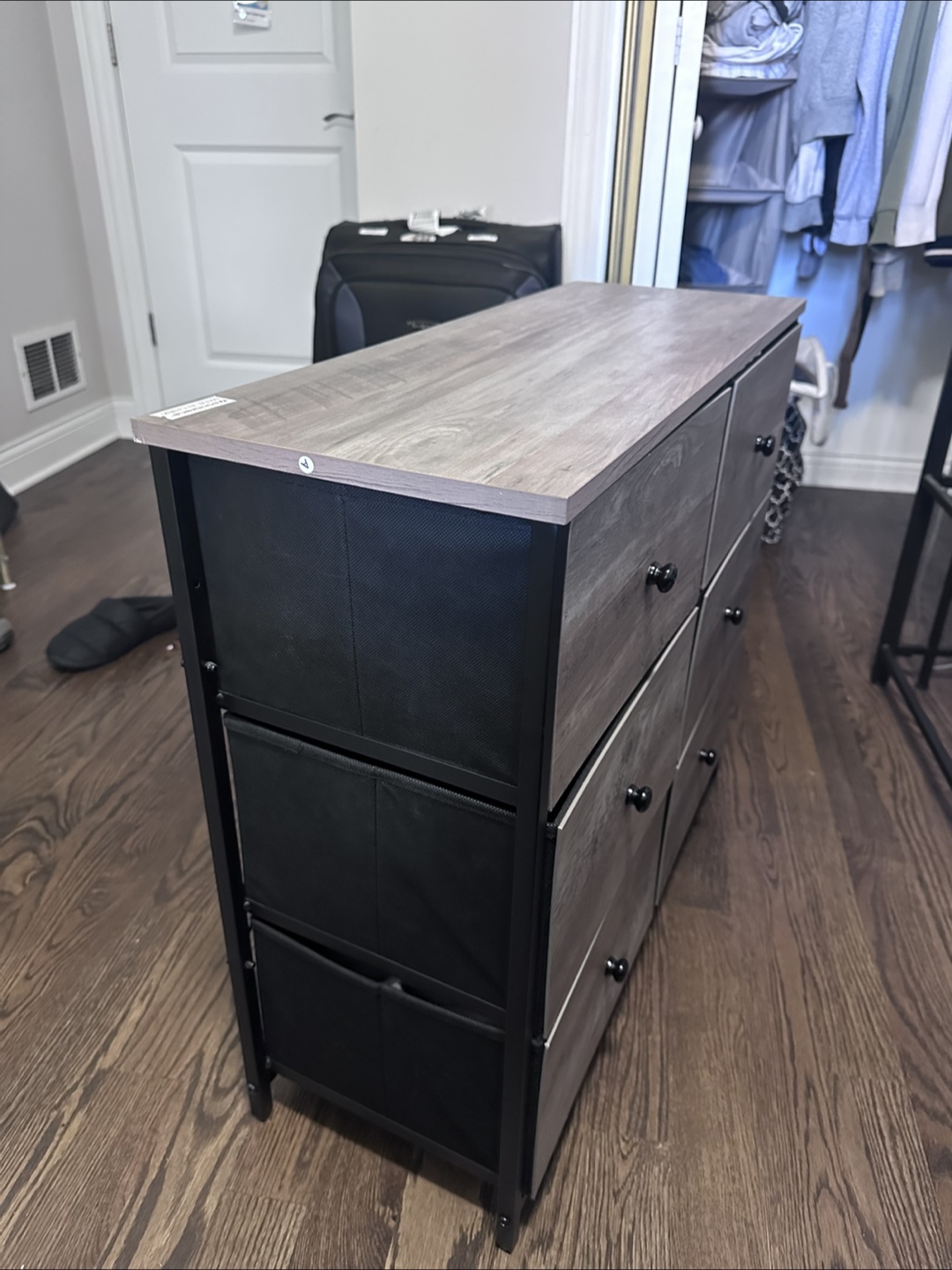 6-Drawer Dresser - Gray Wood - photo 2