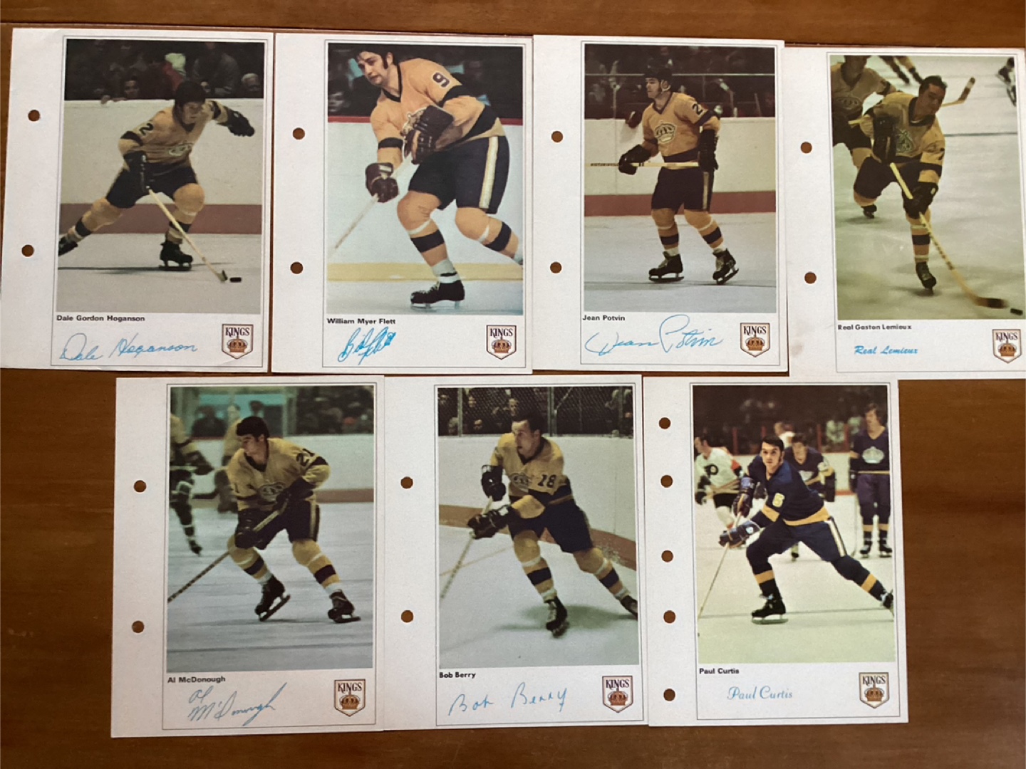 7  1971-72 Toronto Sun NHL Action Players Los Angeles Kings !