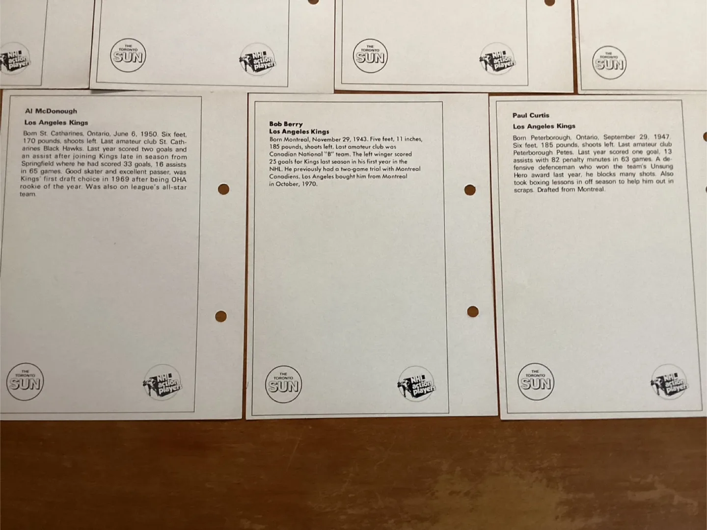 7  1971-72 Toronto Sun NHL Action Players Los Angeles Kings ! image indicator(10)