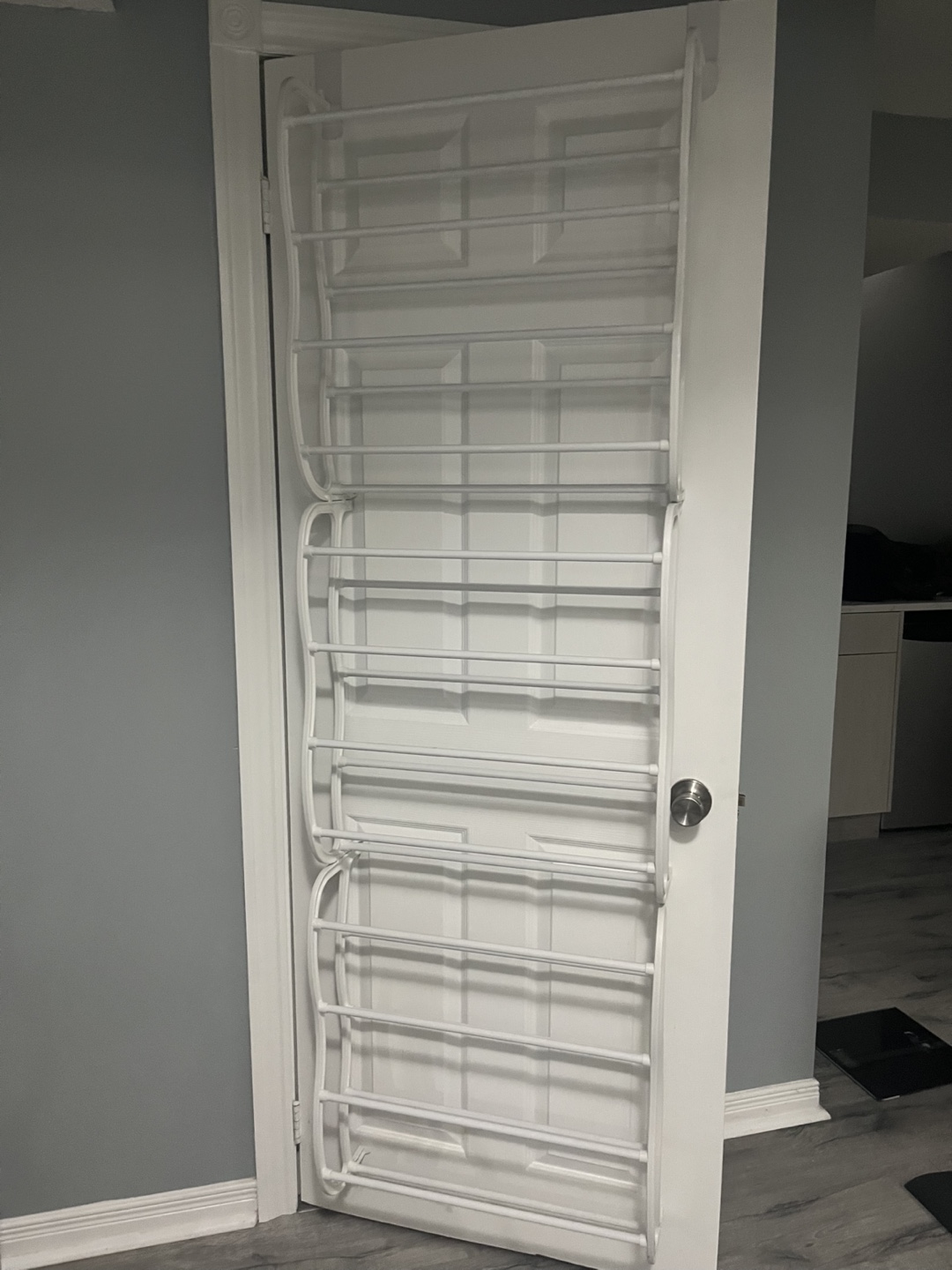 Over-the-Door Shoe Rack - White - photo 2