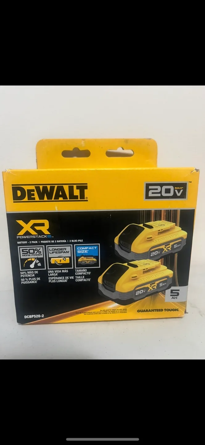 DeWalt 20V MAX XR POWERSTACK Battery 2-Pack thumbnail