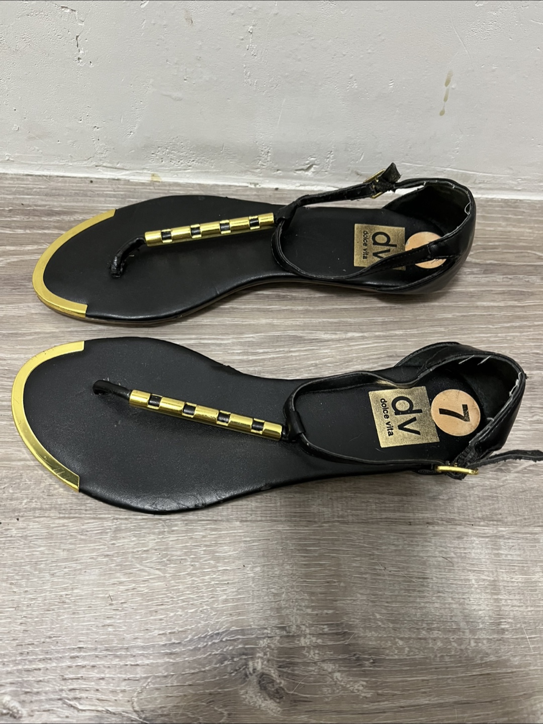 Dolce Vita Black Sandals - Size 7 - photo 2
