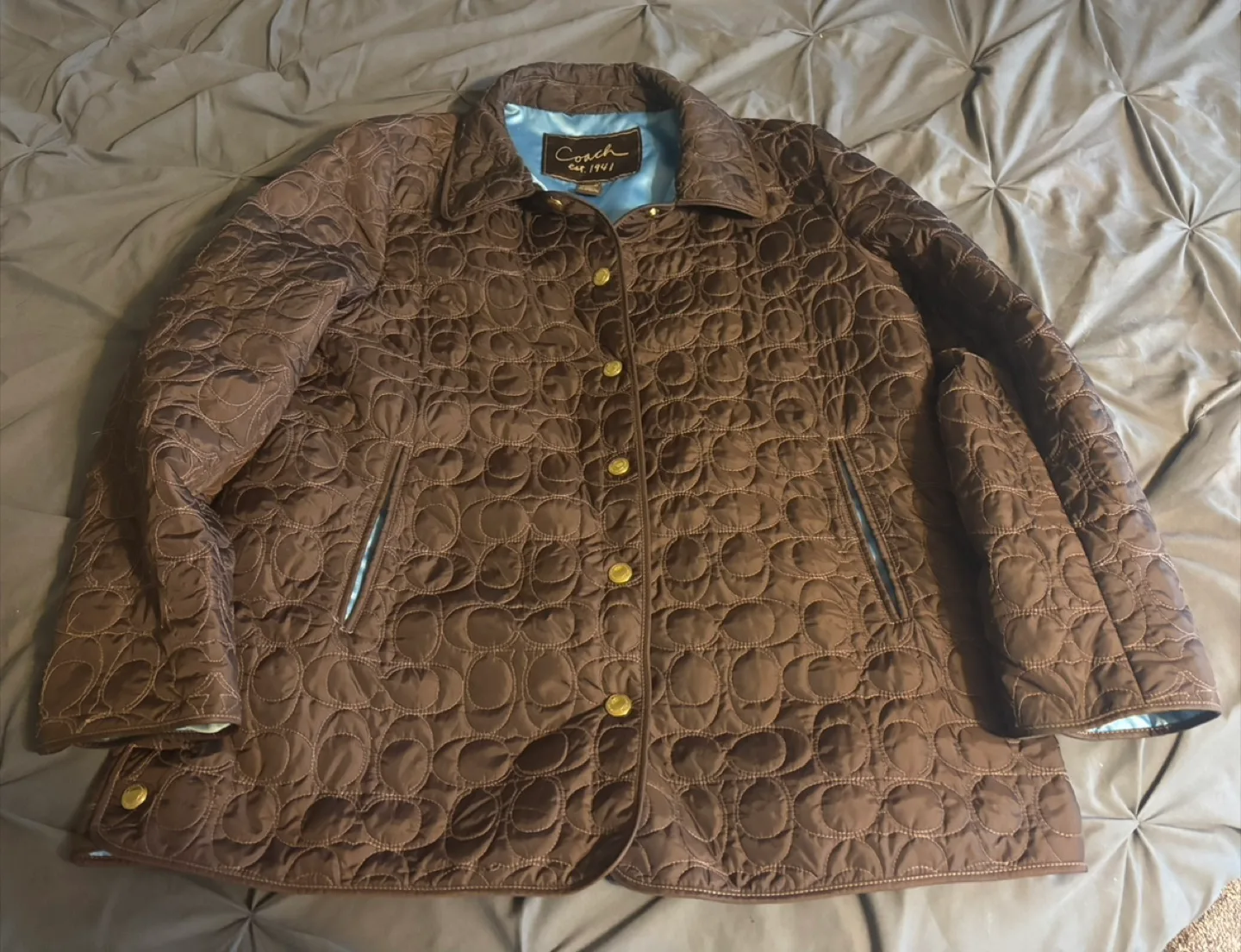 Coach Quilted Jacket XL thumbnail