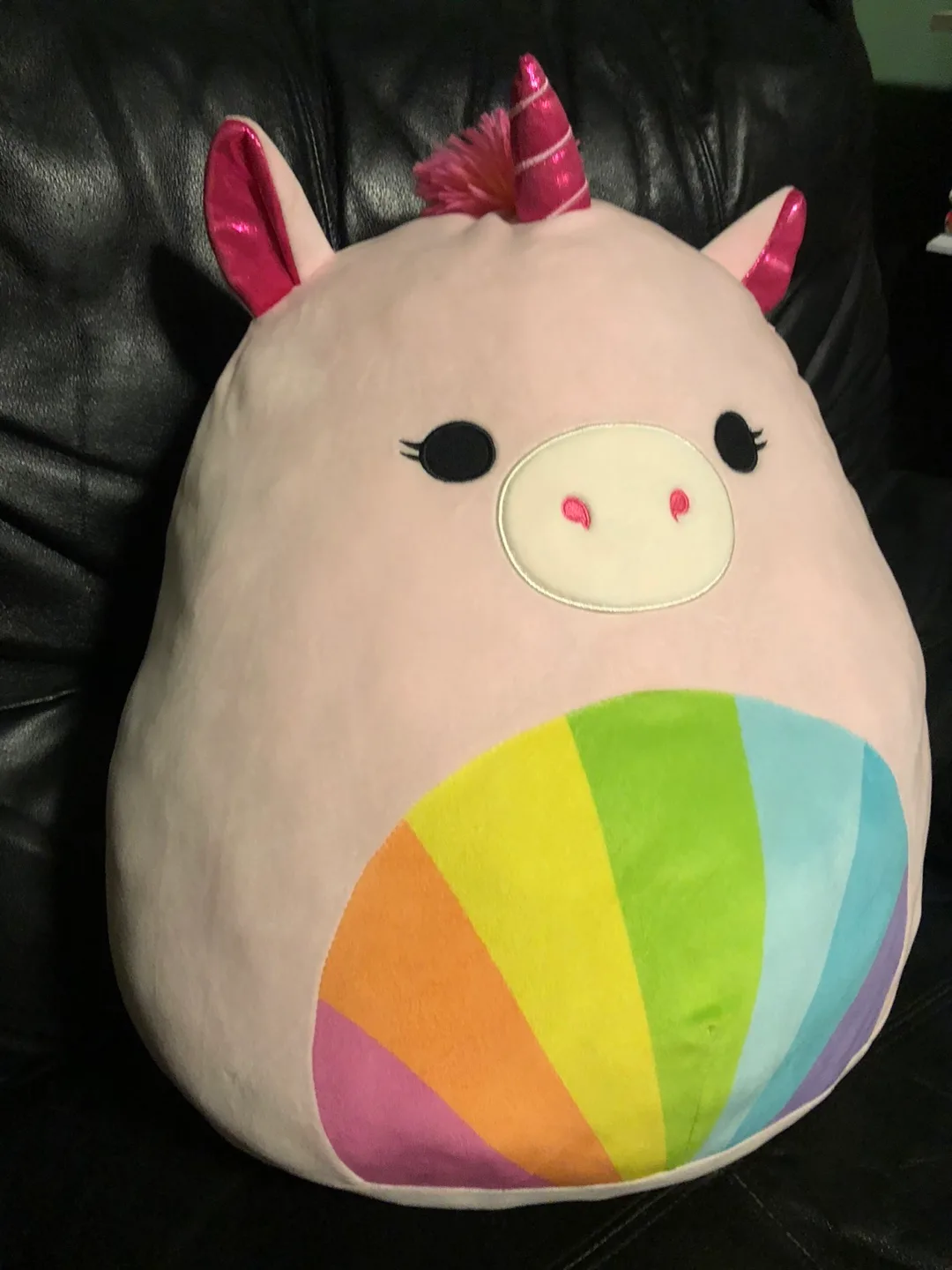 Gigantic Squishmallow Unicorn Rainbow Plush - Soft & Cuddly! thumbnail