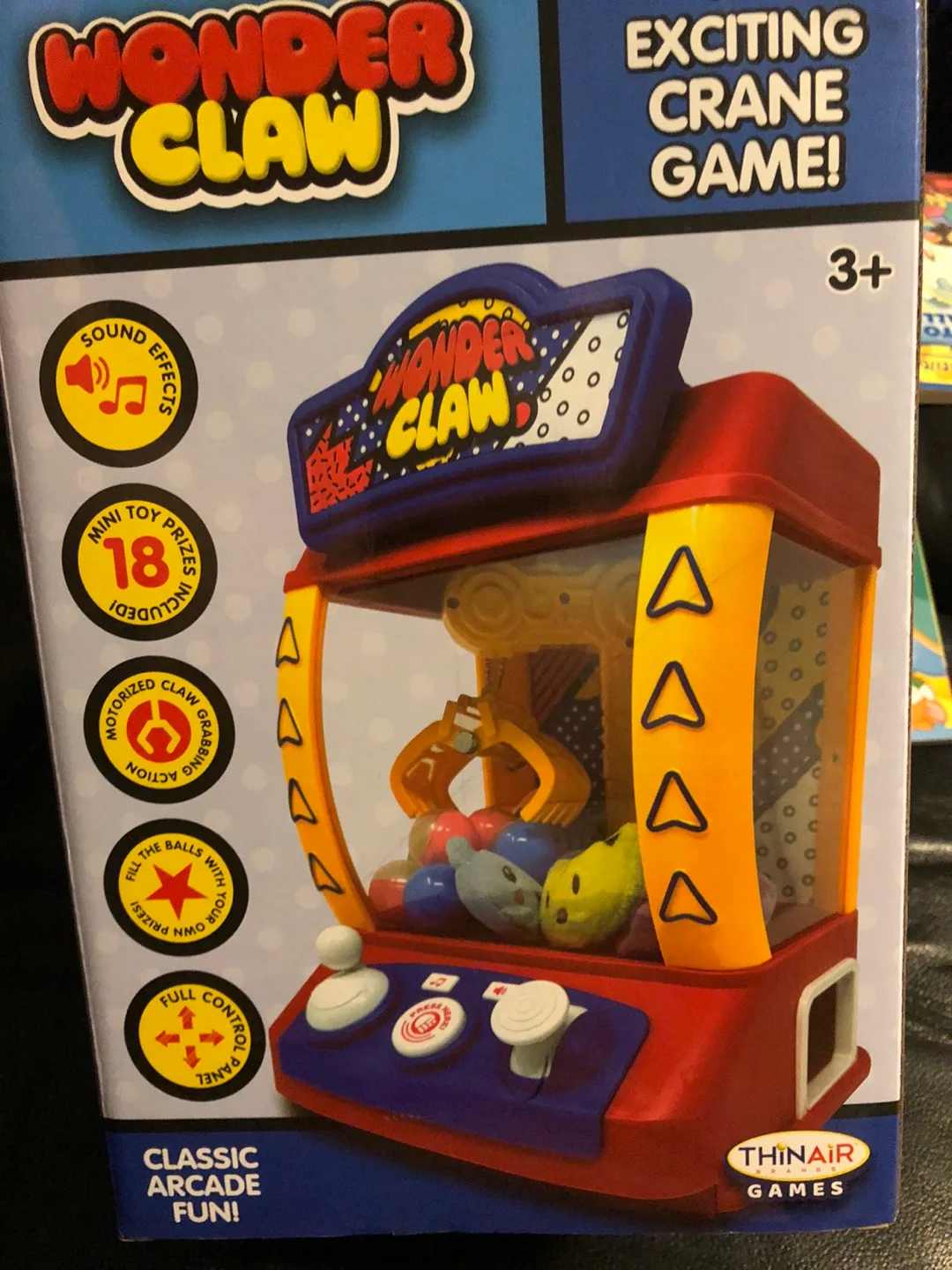 NEW Wonder Claw Crane Game - Classic Arcade Fun! thumbnail