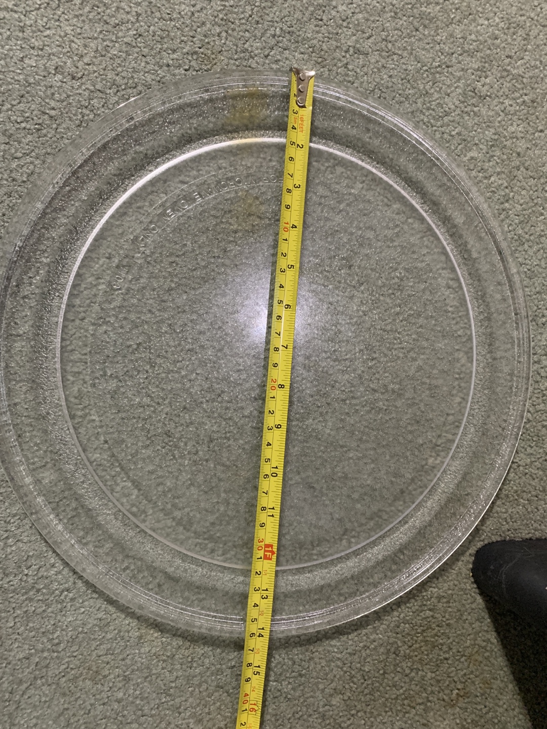 Microwave plate 14 inches with ring