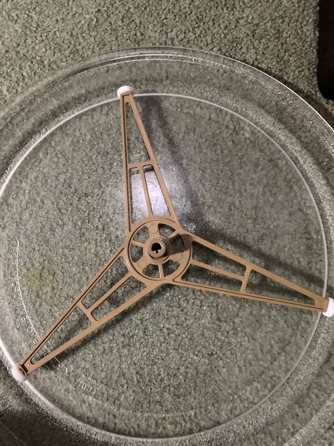 Microwave plate 14 inches with ring - photo 3