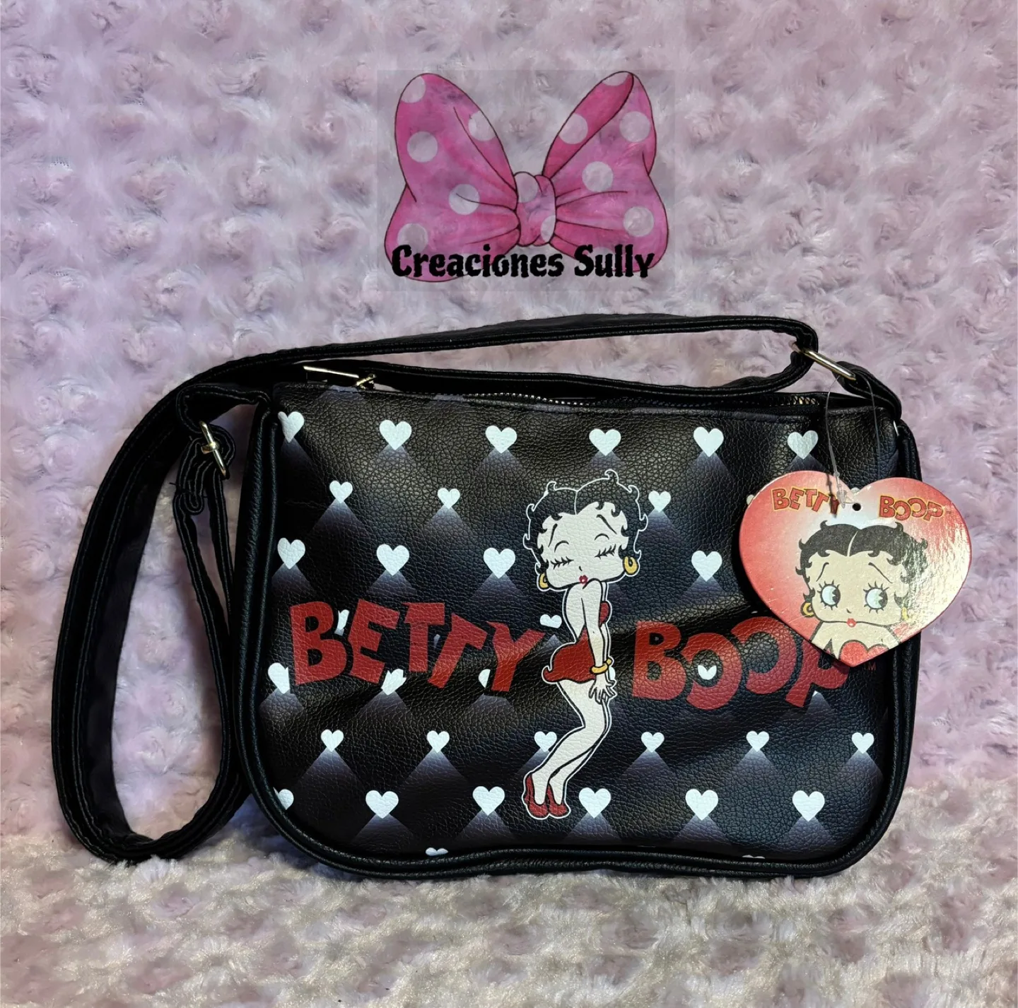 Betty Boop Black Shoulder Bag thumbnail