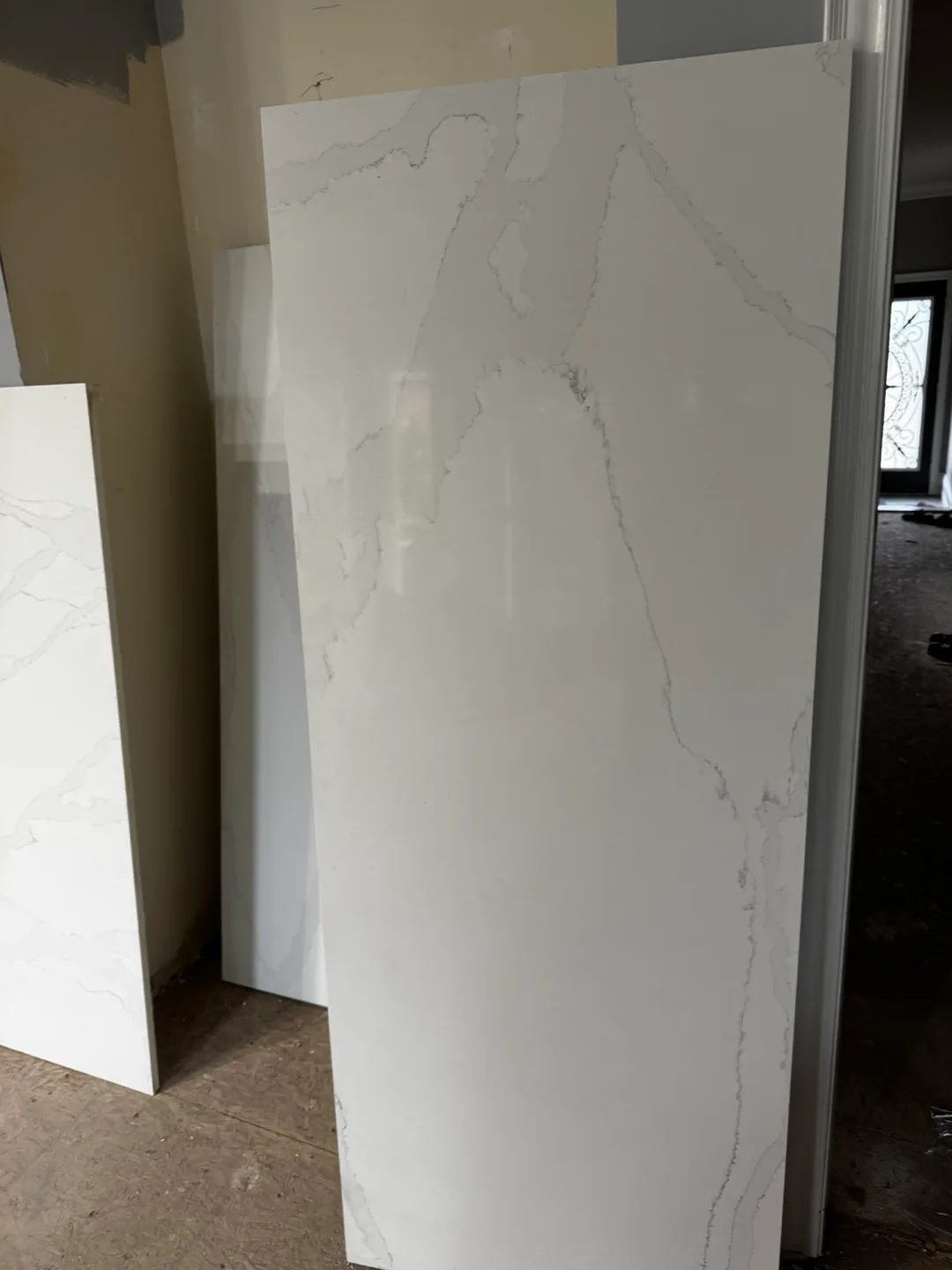 Quartz Countertop Slab - White Marble Pattern image indicator(4)