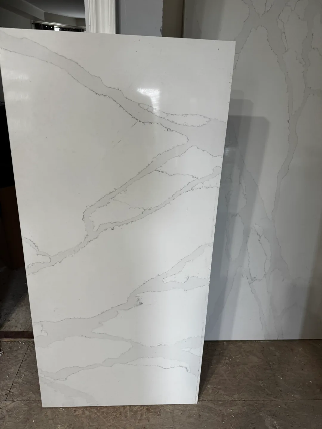 Quartz Countertop Slab - White Marble Pattern image indicator(2)