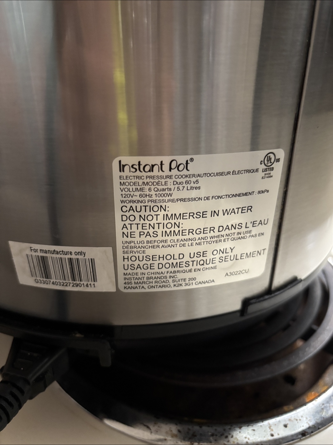 Instant Pot Duo 60 V5 - 6 Quart - photo 2