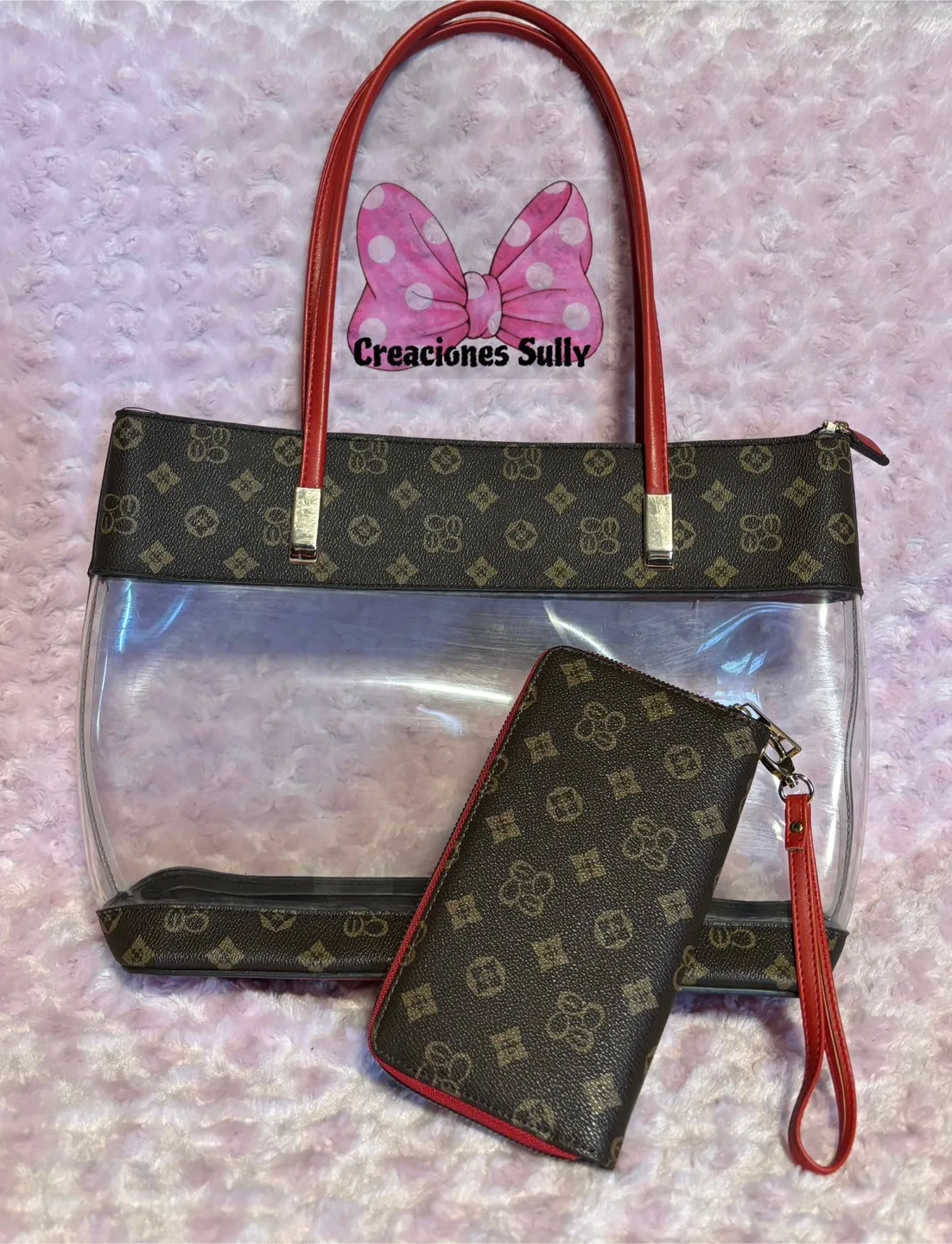 Clear Tote Bag with Wallet thumbnail